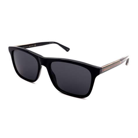 gucci gg0381s 007 polarized|Gucci Polarized Grey Square Men's Sunglasses GG0381SN 007 .